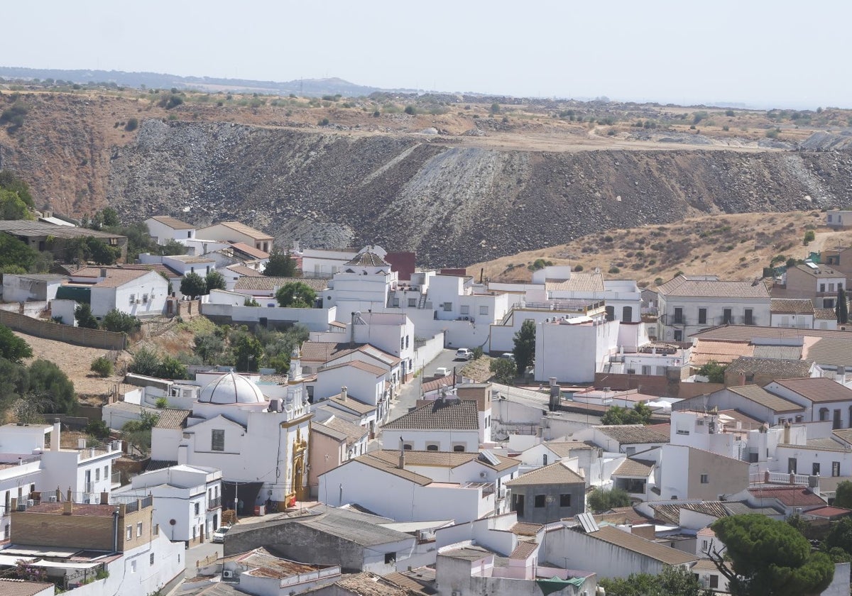 Imagen panorámica del pueblo de Aznalcóllar