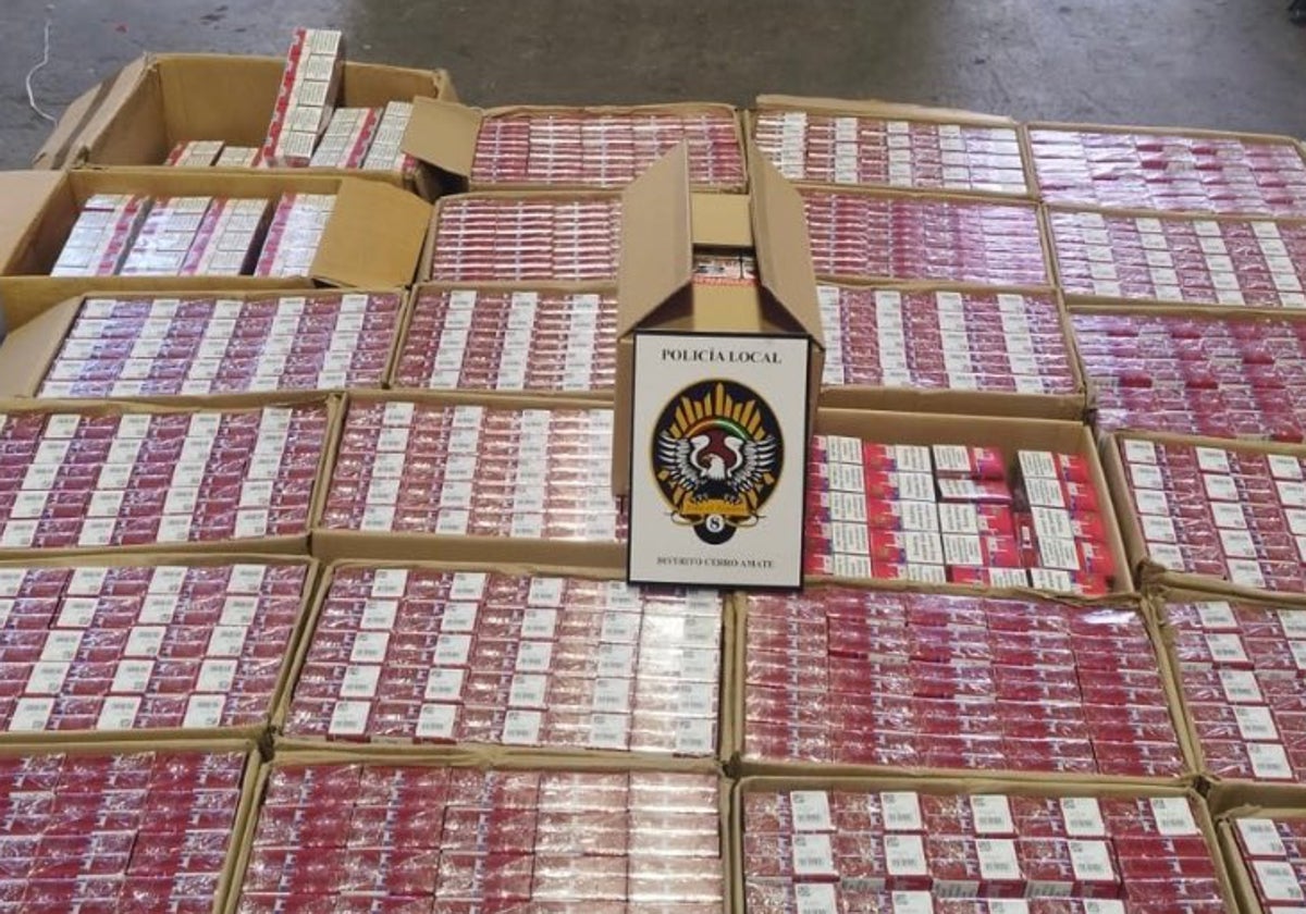 Tabaco de contrabando aprehendido al individuo