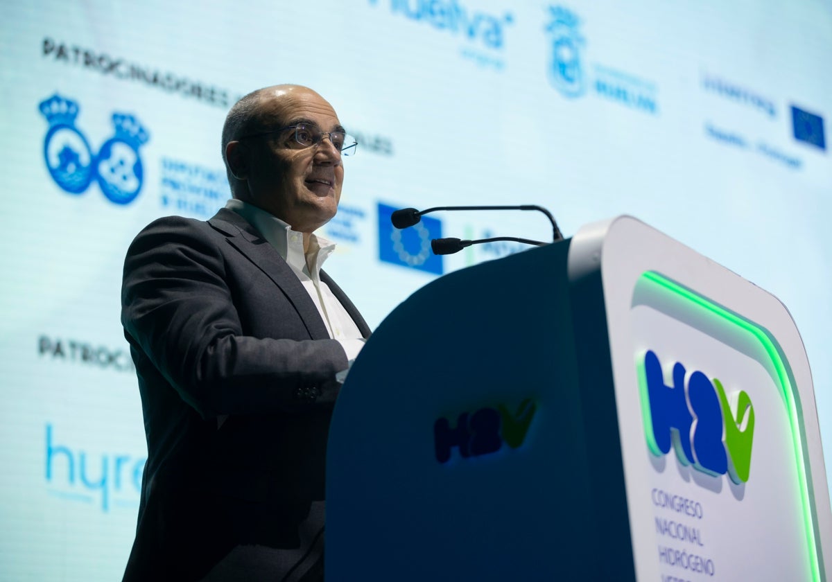 Carlos Barrasa durante su intervención en el Congreso Nacional de Hidrógeno Verde