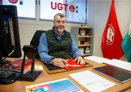 El secretario general de UGT Andalucía, natural de Guipúzcoa: «Soy creyente y del Cachorro: poder besar el Cristo fue muy emotivo»