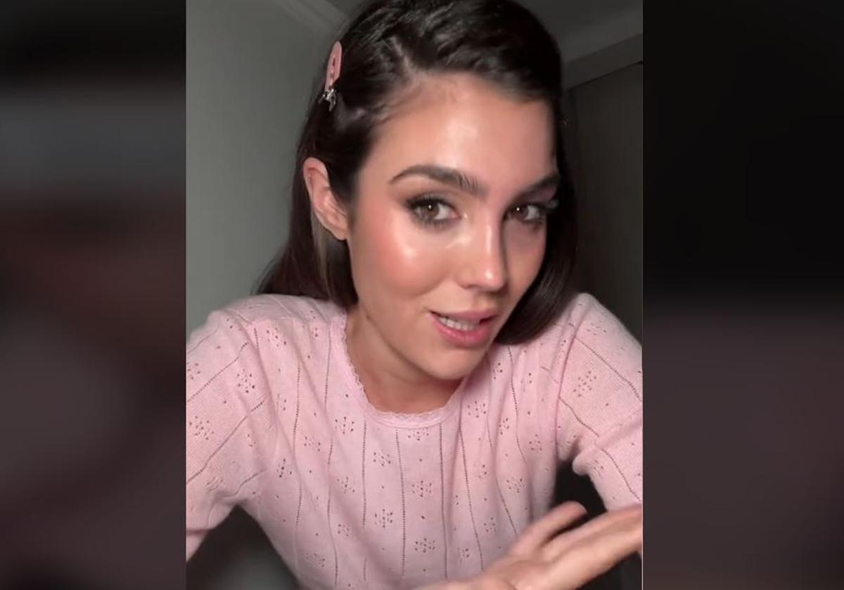 Ana Padilla explicando su postura a sus seguidores