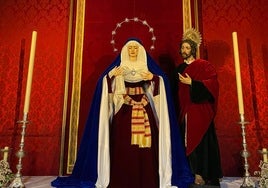 La Virgen de Gracia y Amparo de Los Javieres regresa a la parroquia de Omnium Sanctorum de Sevilla