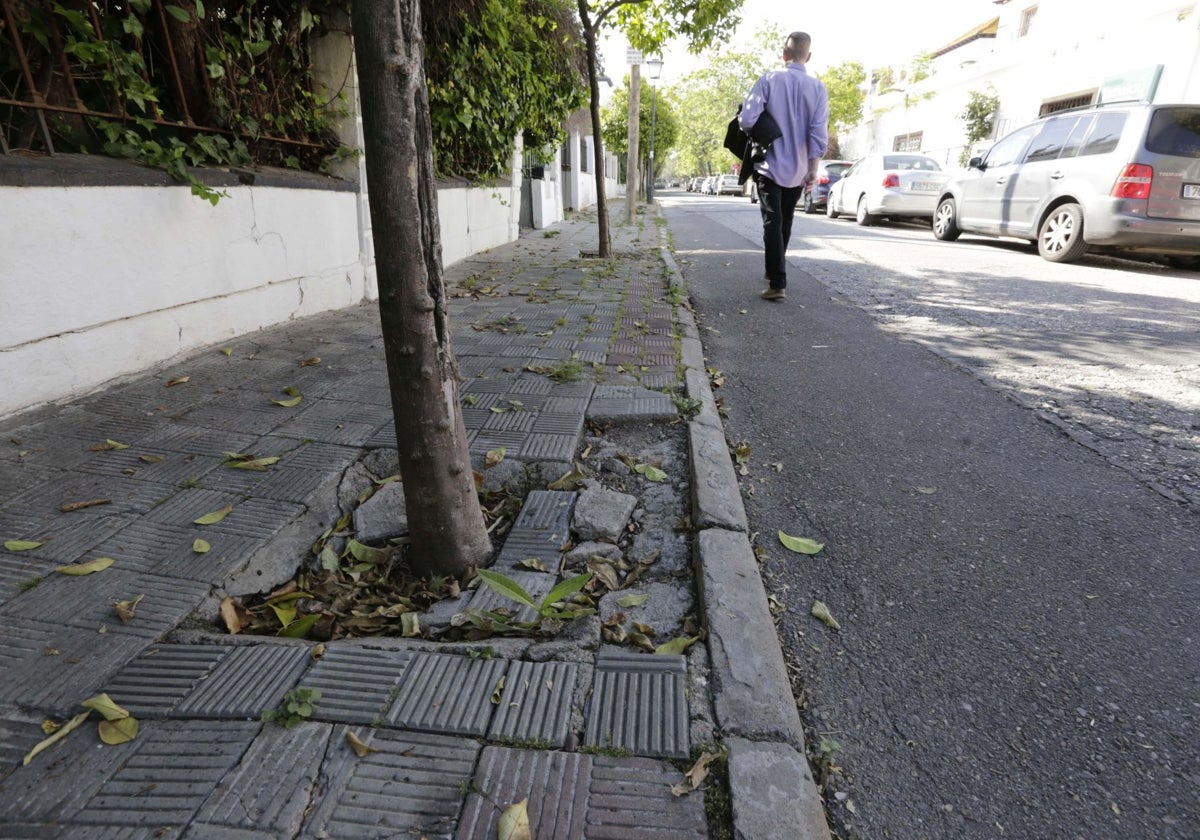 Estado actual de la calle Júcar en el barrio sevillano de Heliópolis