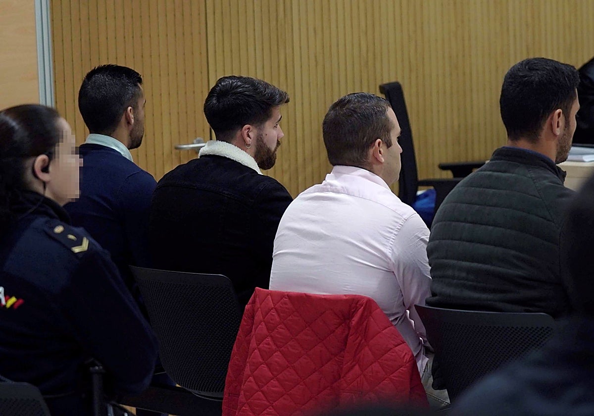 Miembros del grupo La Manada durante el juicio