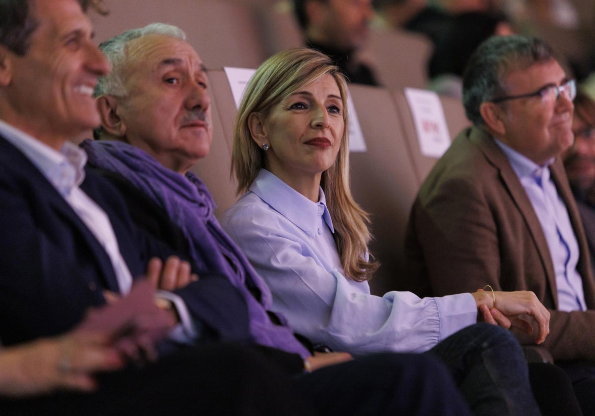 UGT Andalucía clausura su XIII Congreso Ordinario en un acto en el que interviene la vicepresidenta segunda y ministra de Trabajo y Empleo Social, Yolanda Díaz, y el secretario general de UGT, Pepe Álvarez