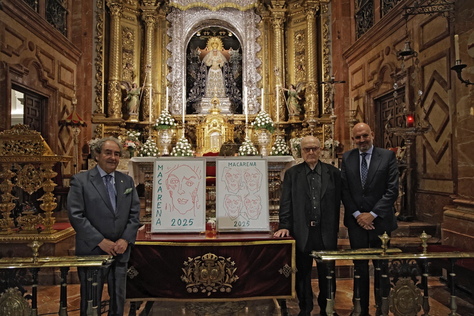 Presentación del cartel de Luis Gordillo para la hermandad de la Macarena