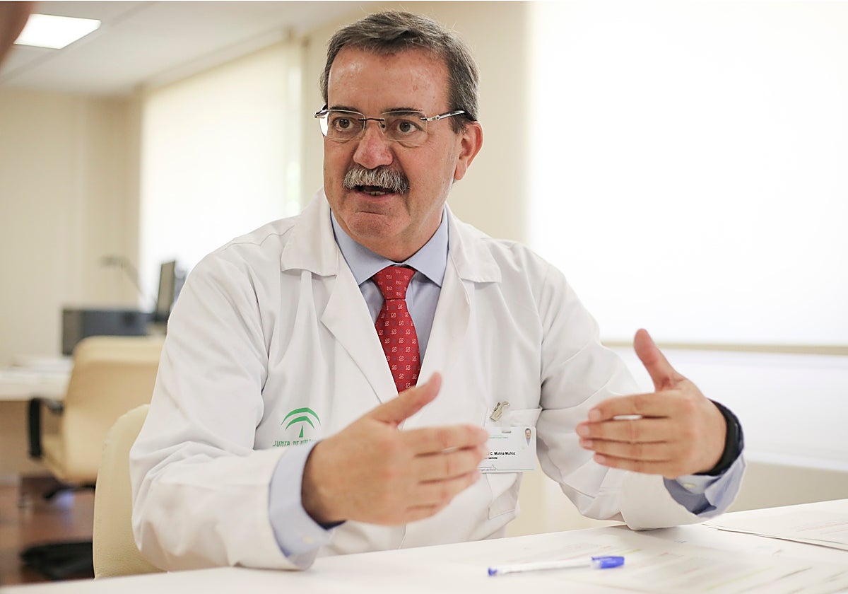 Manuel Molina en el Hospital Virgen del Rocío de Sevilla