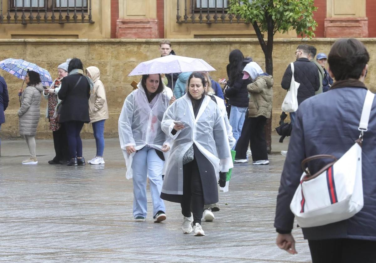 Temporal en Sevilla debido a este tren de borrascas