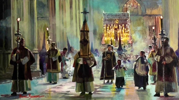 Suena Virgen del Valle. Cuadro de Nuria Barrera