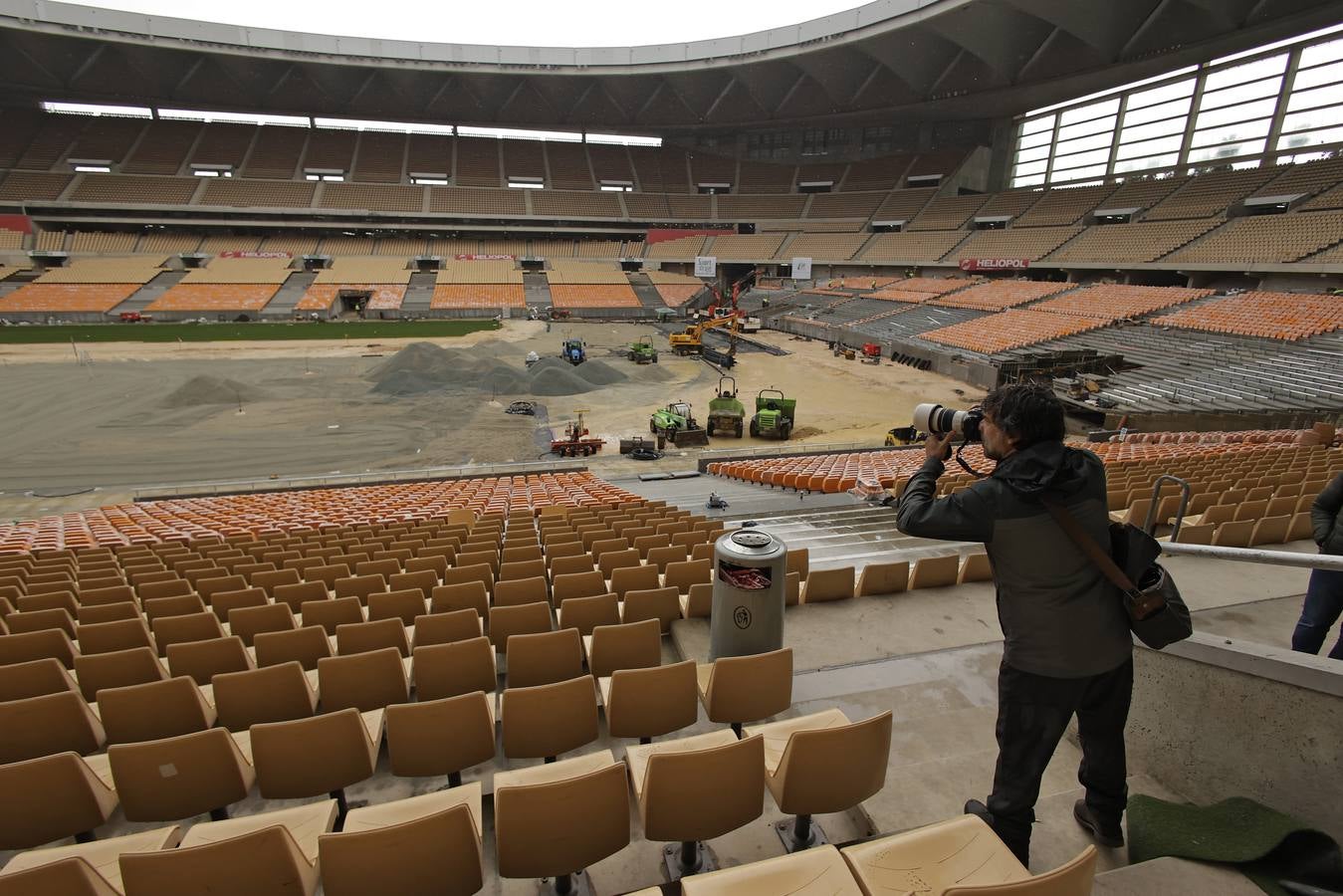 La puesta a punto del estadio de la Cartuja se acelera ante la final de la Copa del Rey del próximo 26 de abril