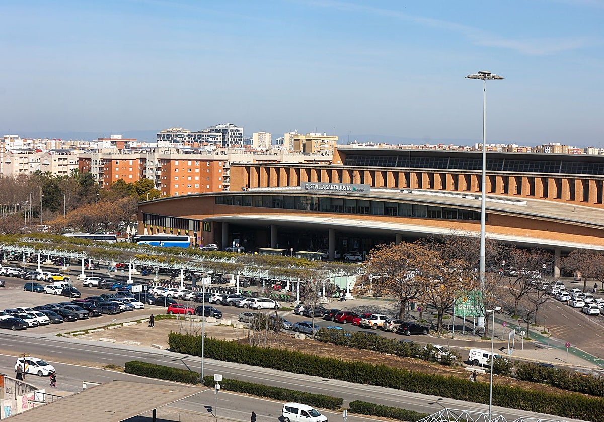 Exterior de la estación de Santa Justa de Sevilla