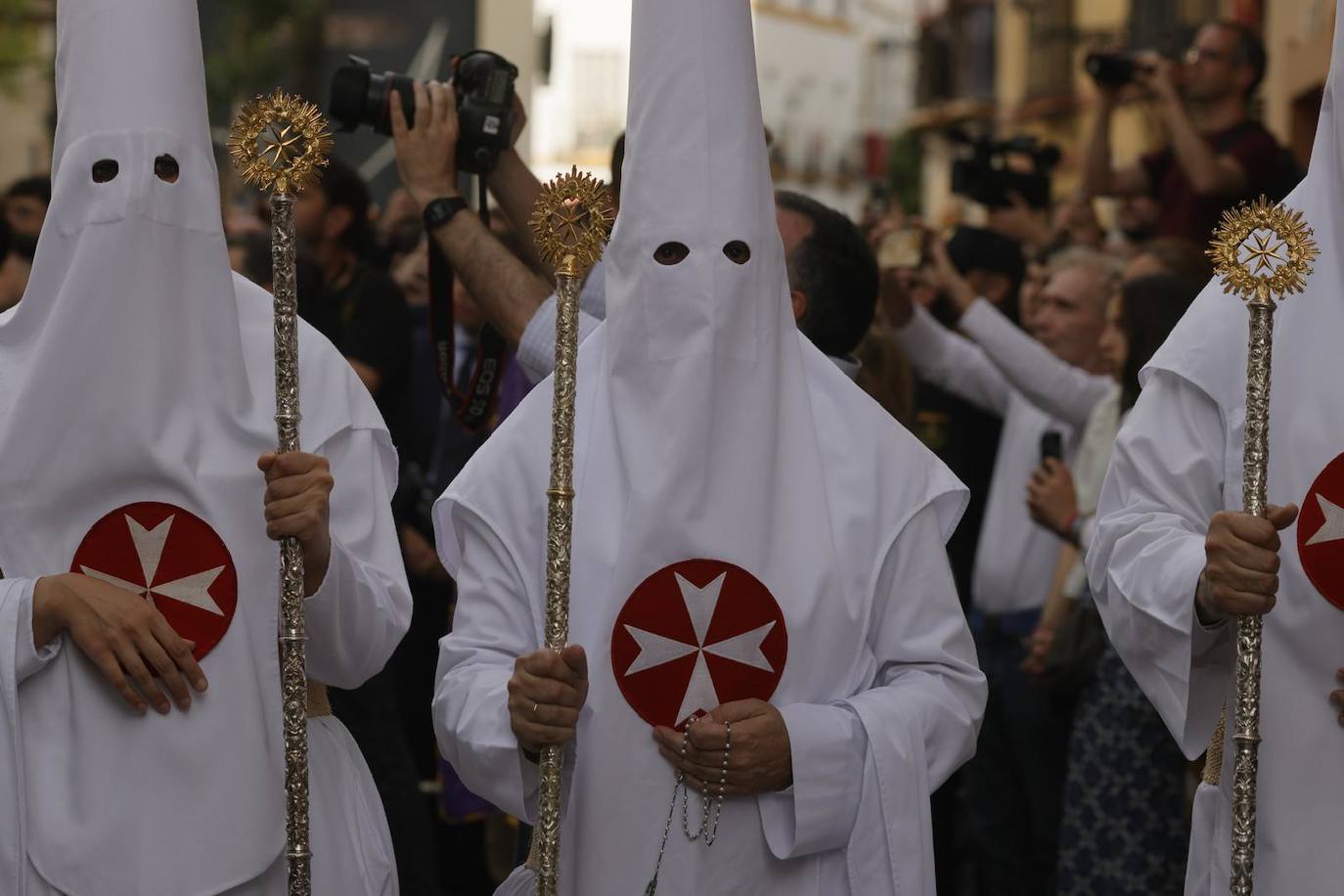 Estación de penitencia de la hermandad de la Amargura este Domingo de Ramos