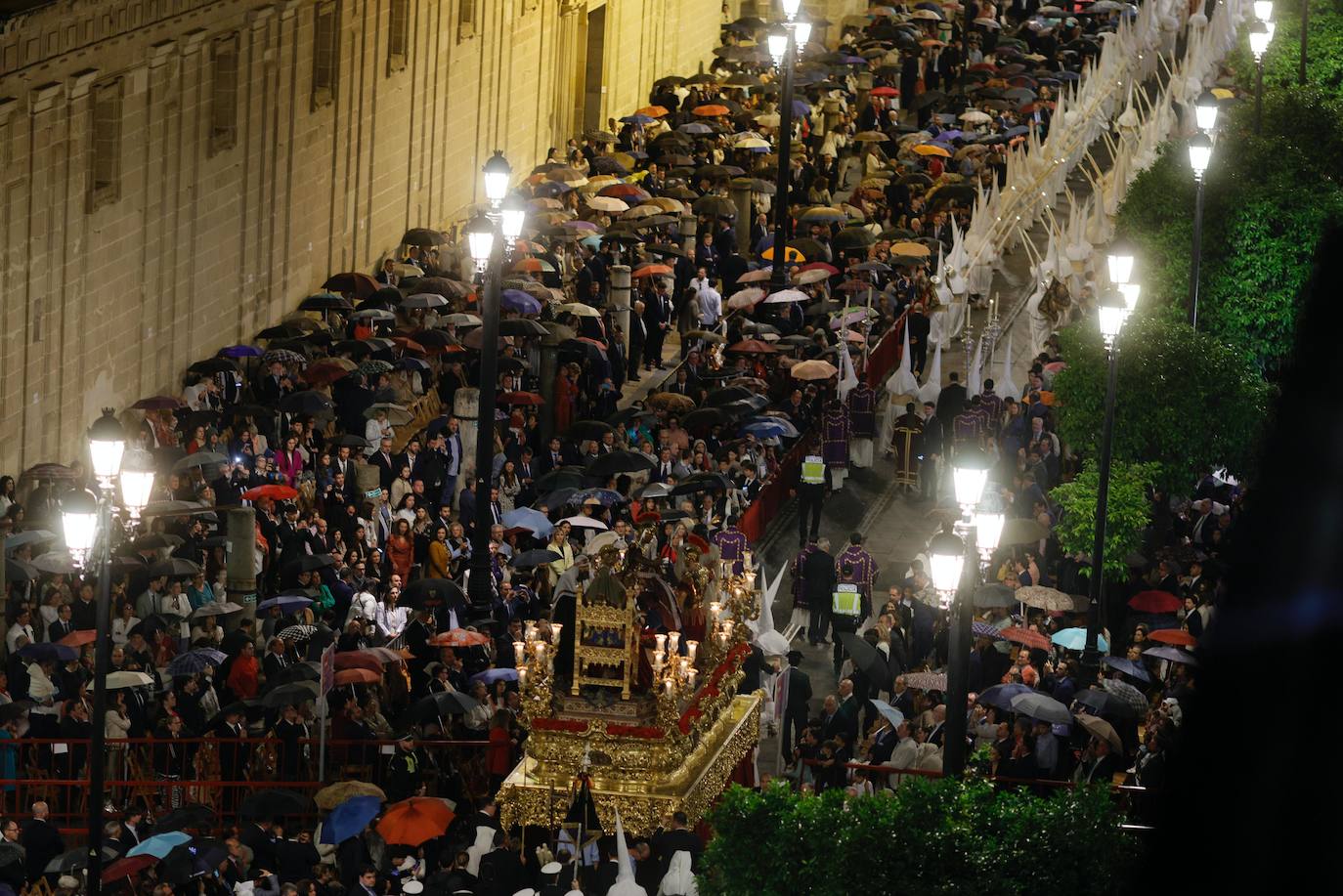 Estación de penitencia de la hermandad de la Amargura este Domingo de Ramos