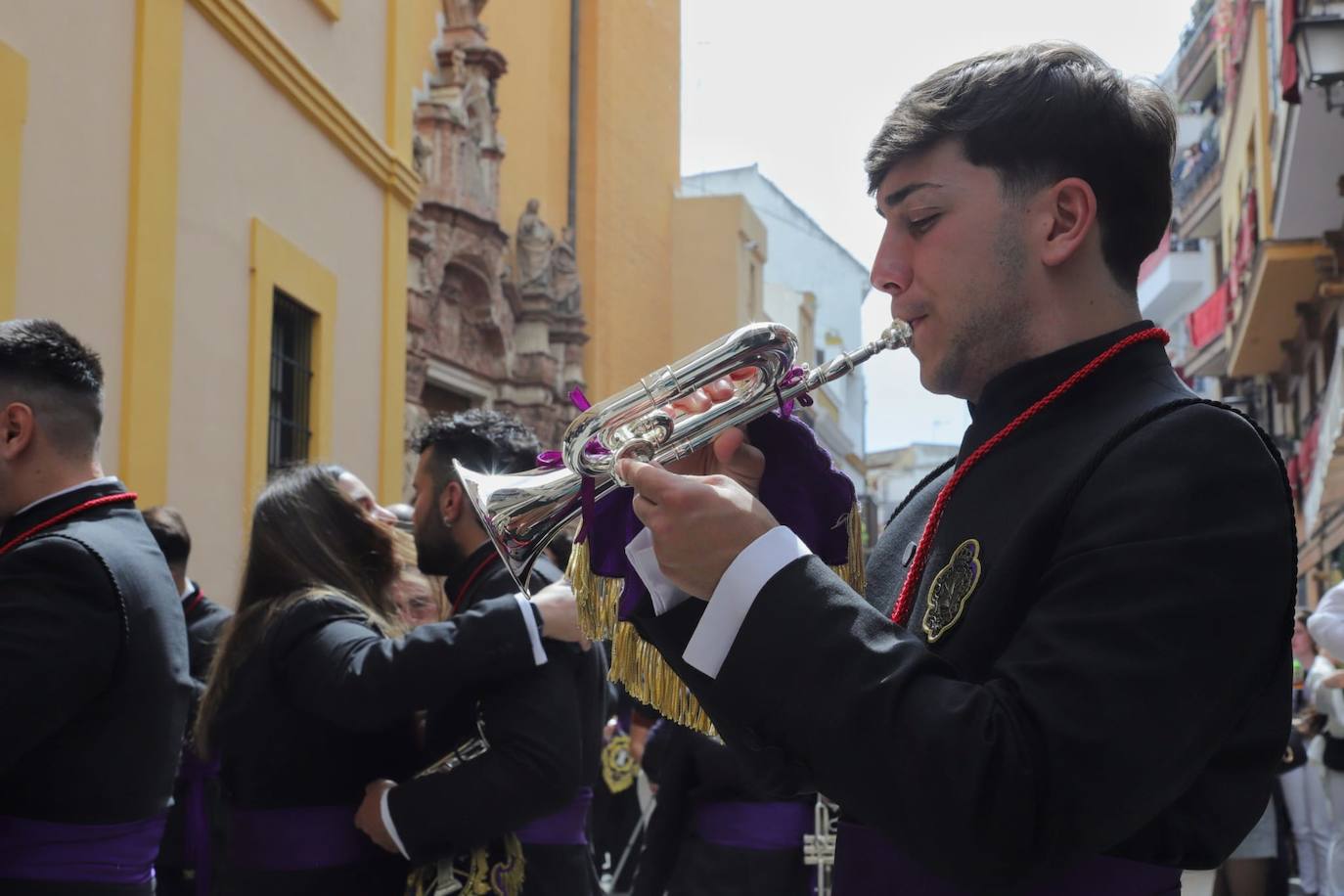 La hermandad de la Cena realiza su estación de penitencia este Domingo de Ramos