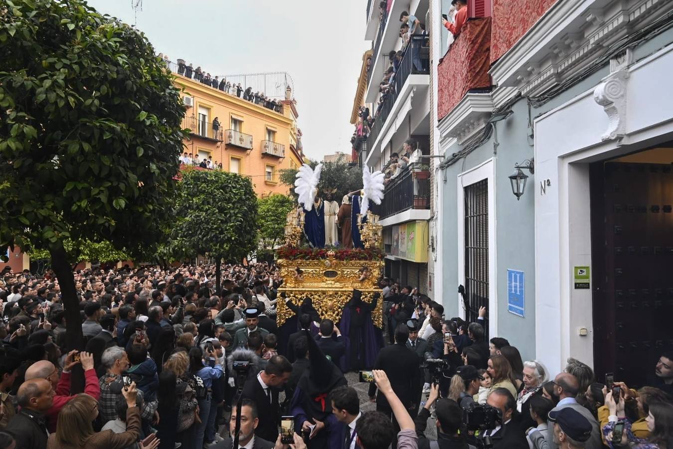 El misterio del Prendimiento de Castillo Lastrucci es uno de los pasos más grandes de la Semana Santa