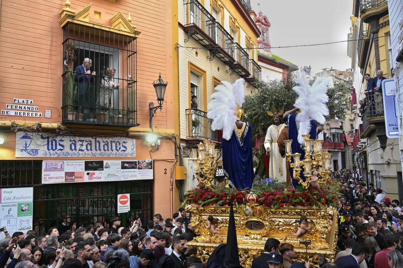 El misterio del Prendimiento de Castillo Lastrucci es uno de los pasos más grandes de la Semana Santa