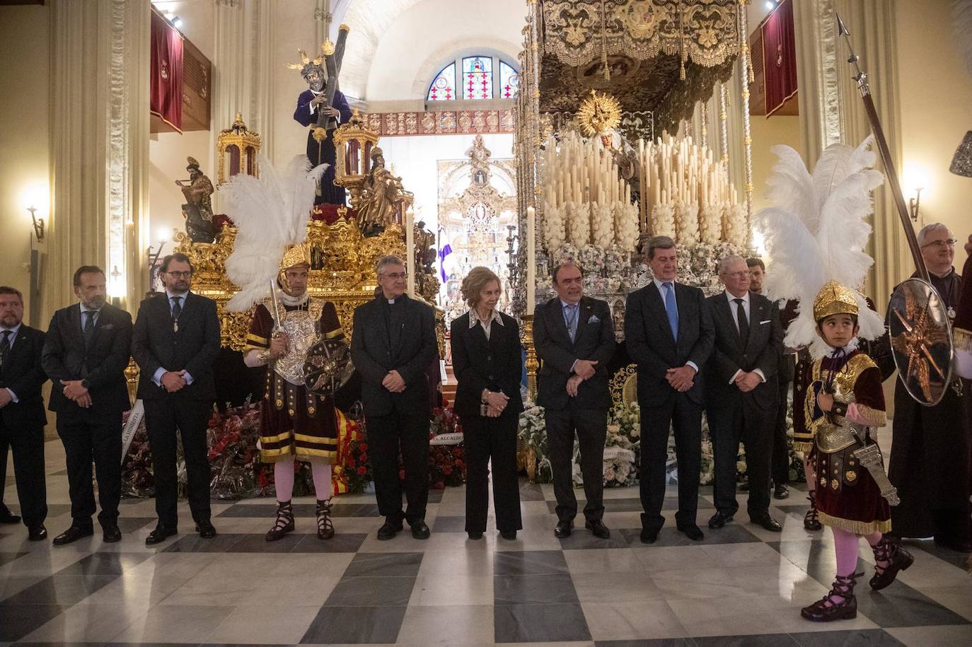 La visita de la Reina Sofía este Jueves Santo en Sevilla