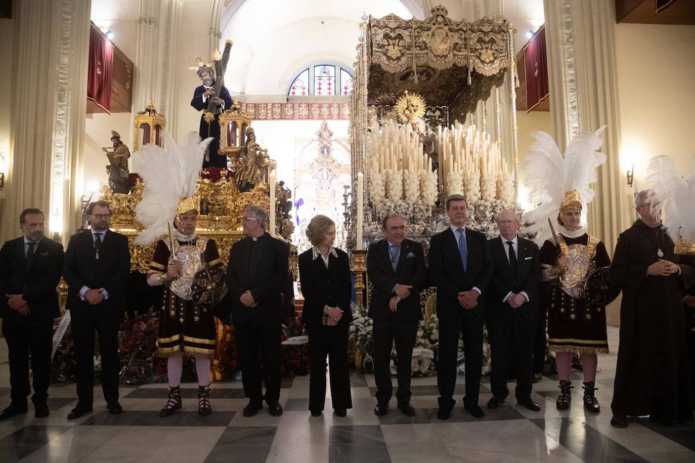 La visita de la Reina Sofía este Jueves Santo en Sevilla