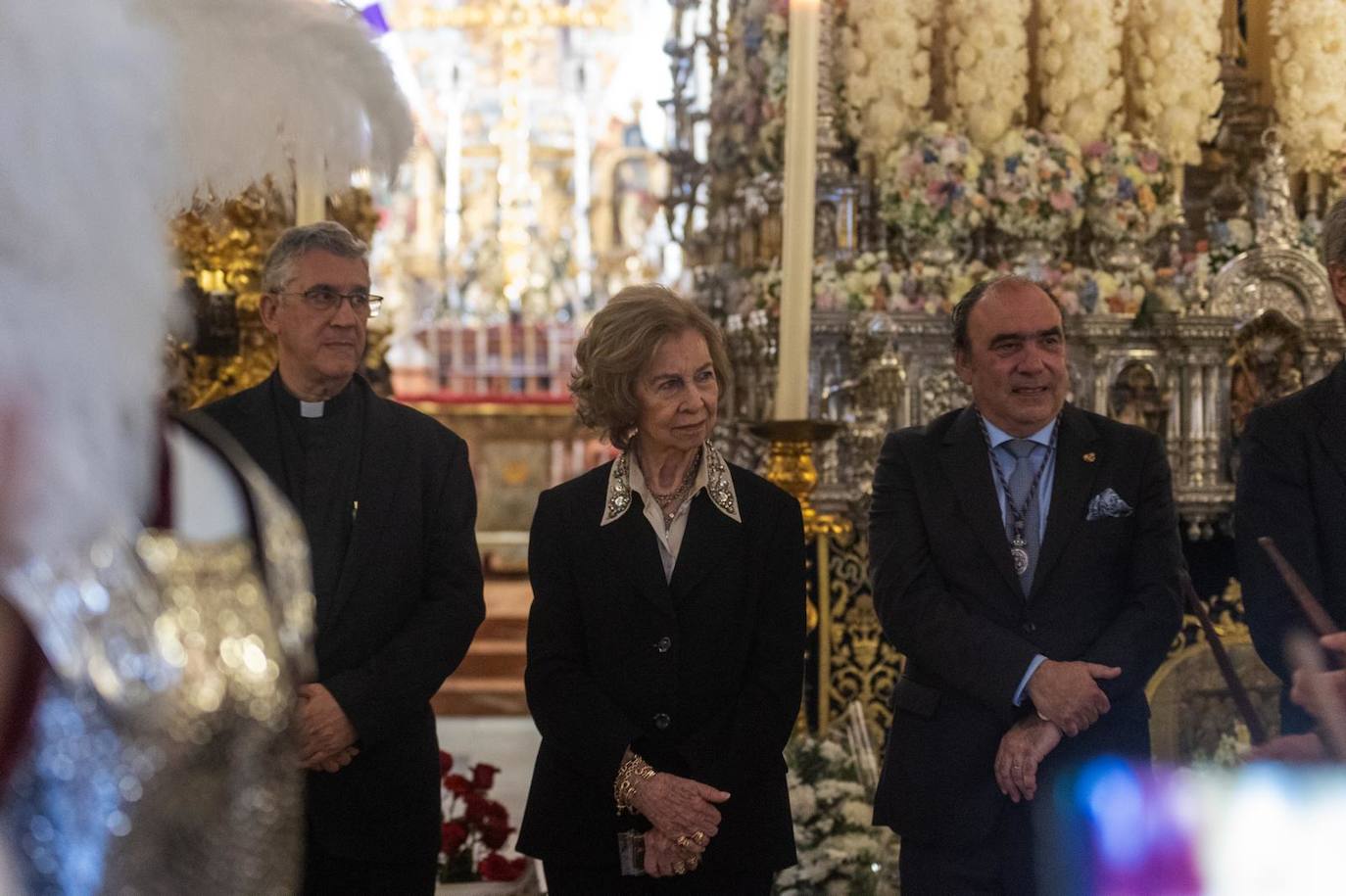 La visita de la Reina Sofía este Jueves Santo en Sevilla