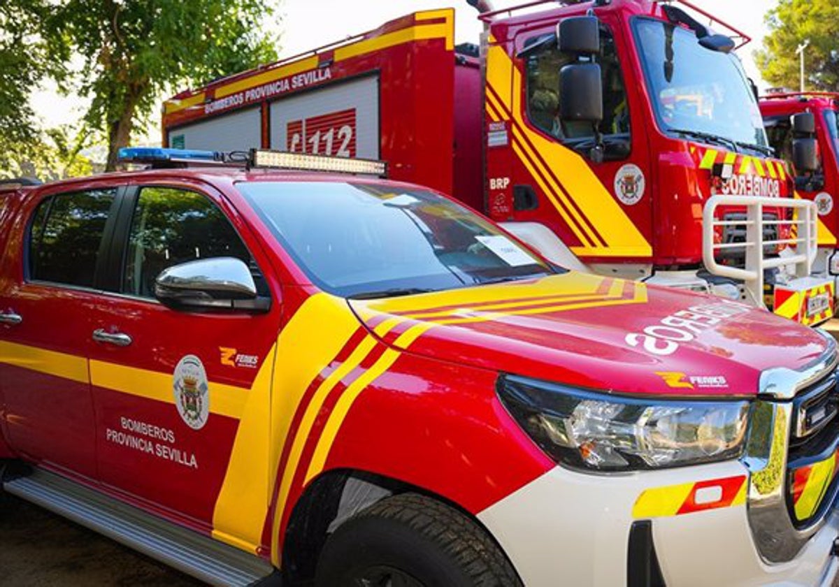 Vehículos de los bomberos de la provincia de Sevilla