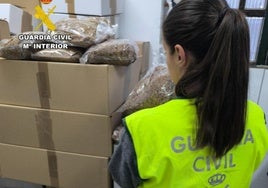 Investigación policial en Sevilla: más de 200 kilos de tabaco adulterado en paquetes de mensajería y un detenido
