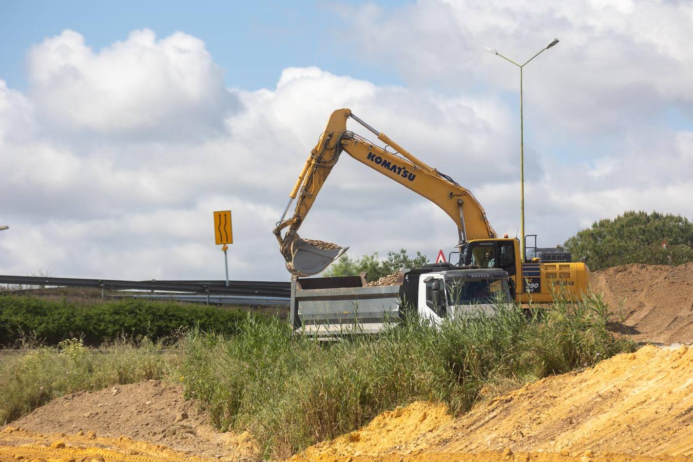La actividad no para en las inmediaciones del Estadio de la Cartuja