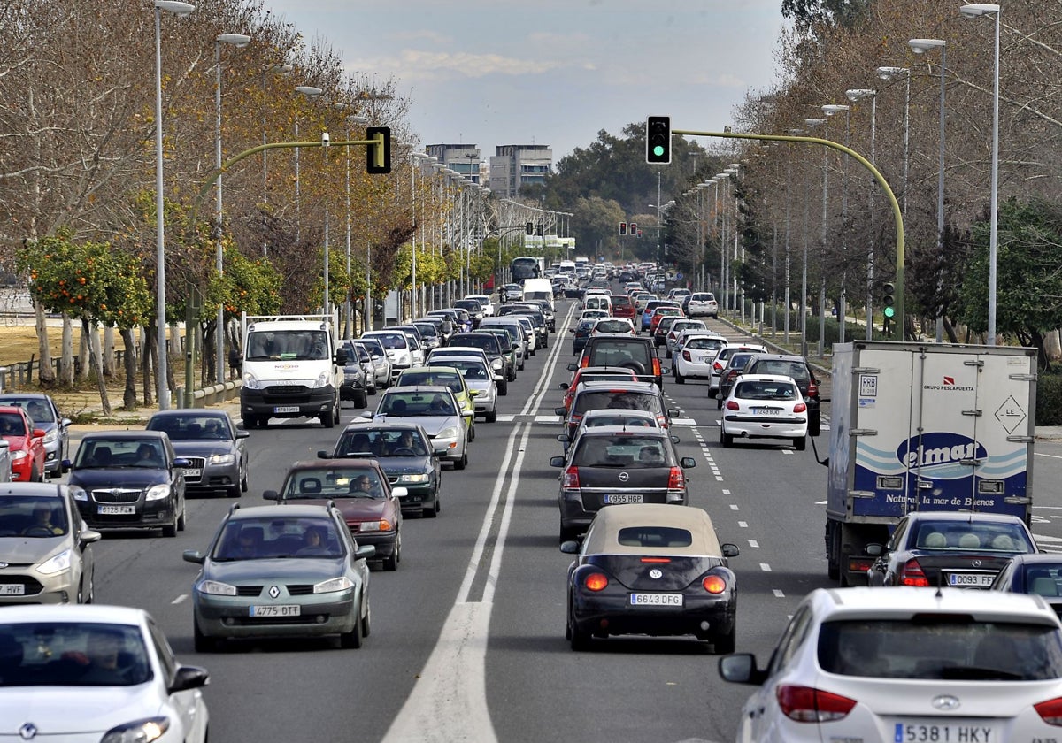 La avenida Juan Pablo II de Sevilla
