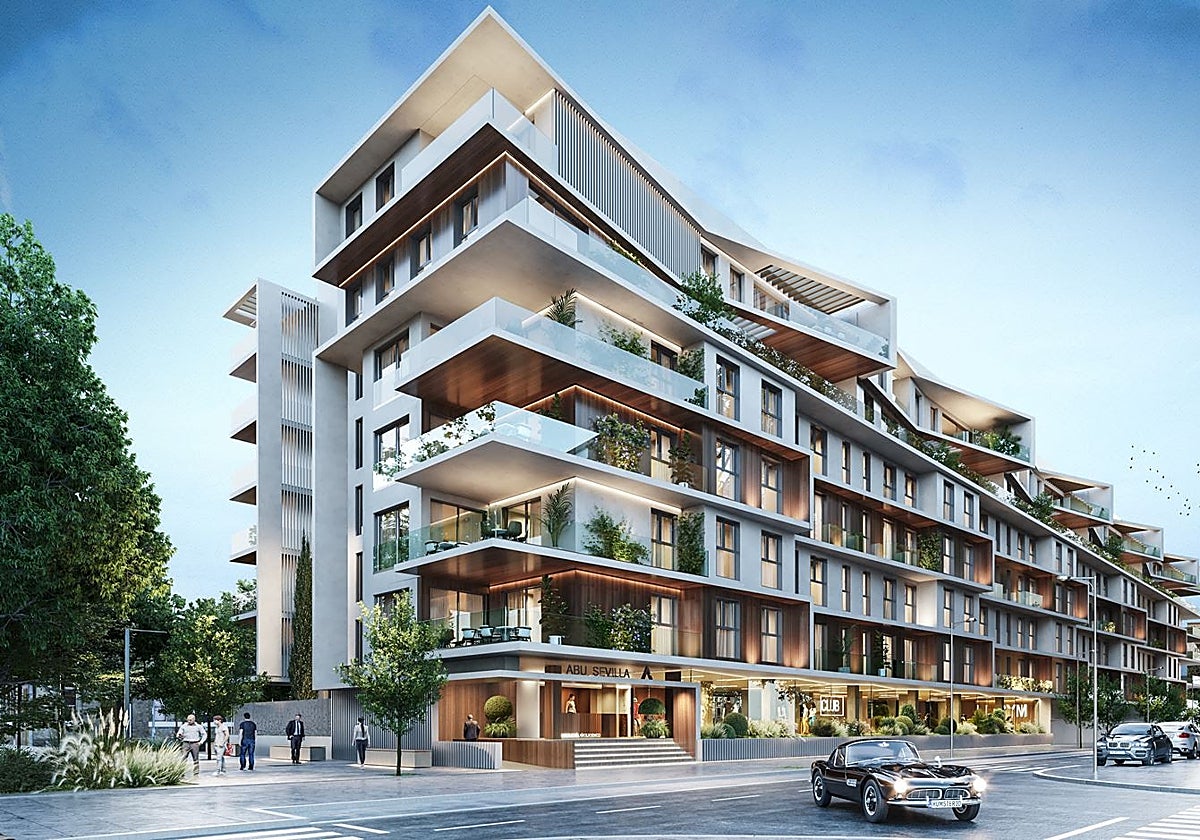 Recreación de uno de los edificios que tendrá el barrio de Artillería que levanta el Grupo ABU