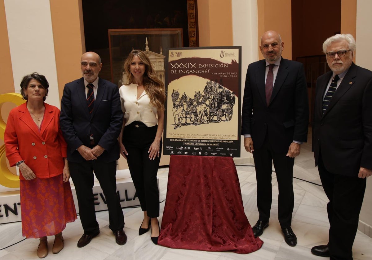 Presentación del cartel de la exhibición de enganches