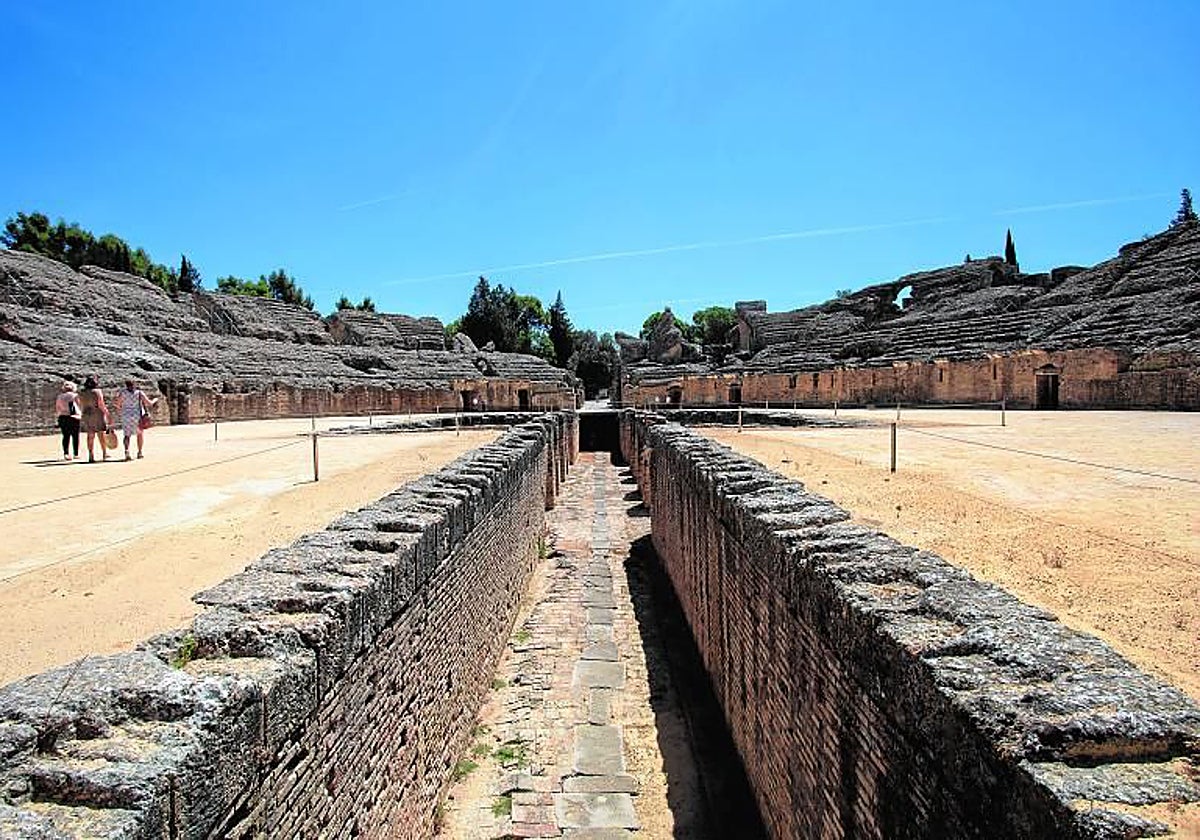 El anfiteatro de Itálica en la localidad sevillana de Santiponce