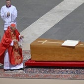 Un momento de la misa de funeral del Papa Francisco celebrada este sábado en Roma