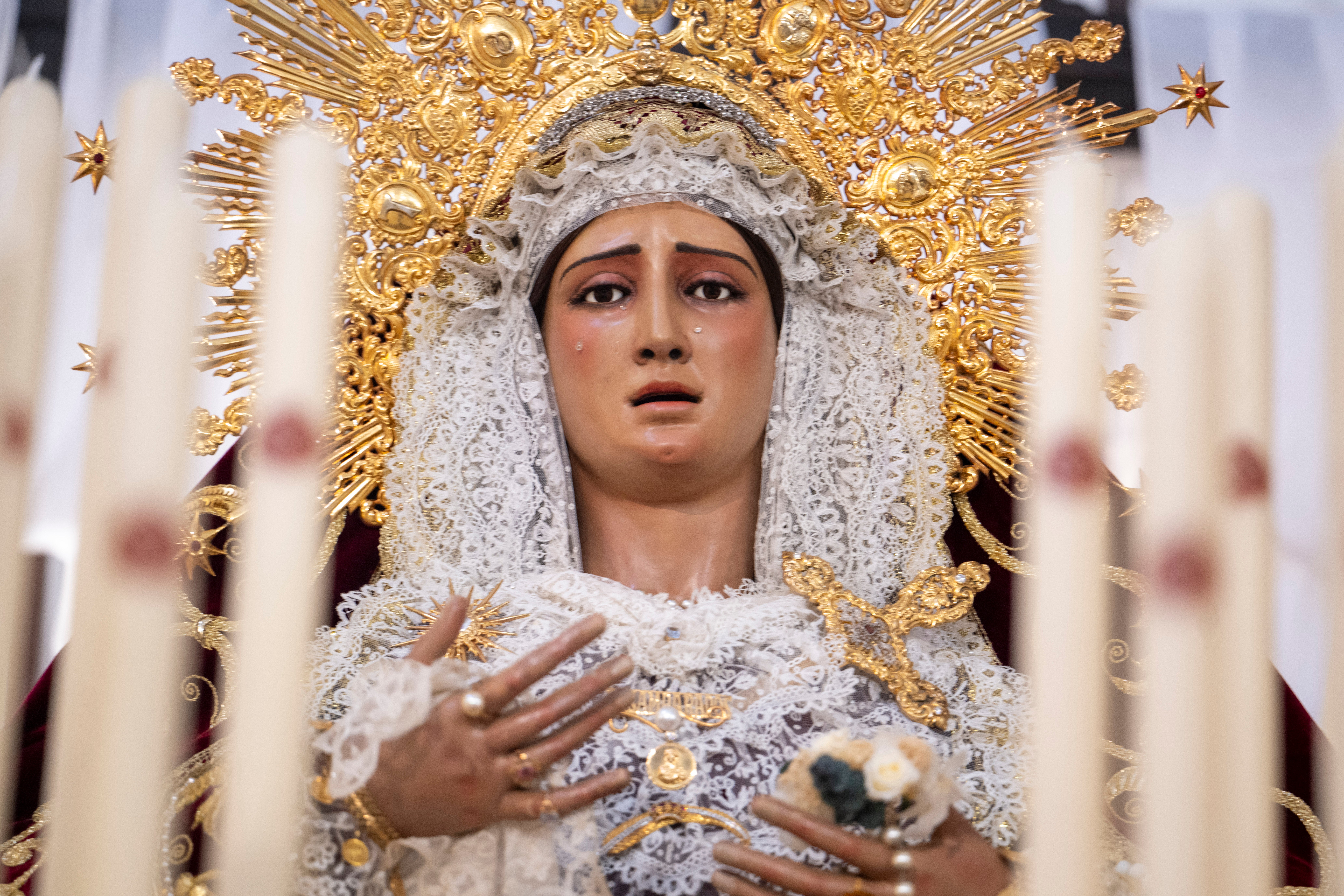 Las imágenes de la Virgen de los Desamparados de Alcosa en San Antonio de Padua