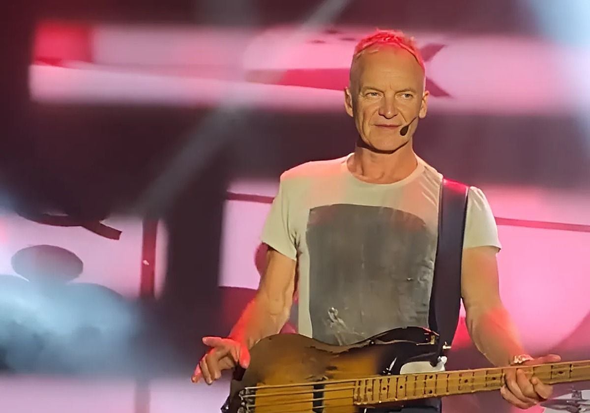 Captura de uno de los vídeos que circulan por redes sociales sobre el concierto Sting en Fibes