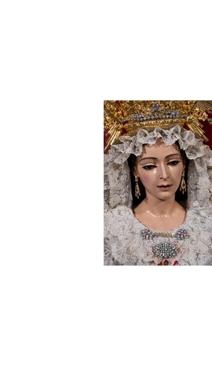 La Virgen del Rosario del barrio León tras la restauración