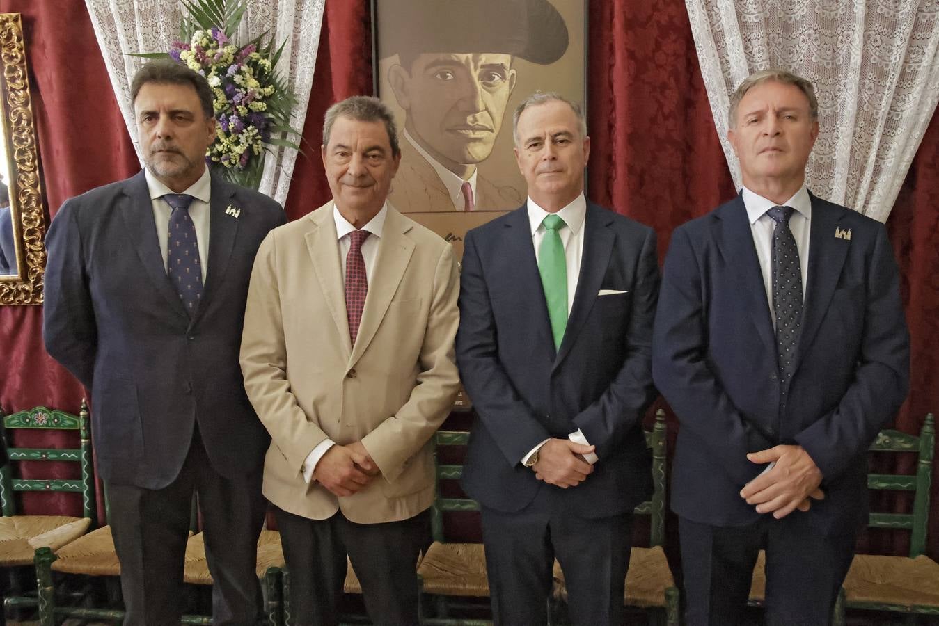  Antonio Paredes, Ignacio Flores, Carlos Melero, Antonio Luis Moreno, en la recepción de la Fuerza Terrestre
