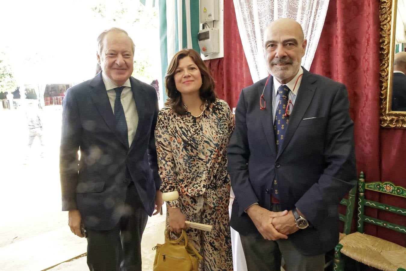  Álvaro Rodríguez Guitart, Marta Parias y José Juan Morales, en la recepción de la Fuerza Terrestre