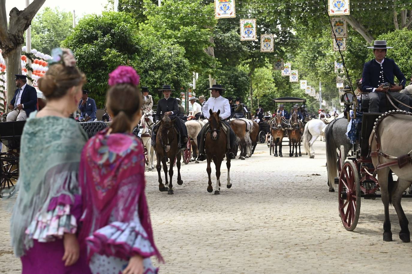 Ambiente este miércoles en la Feria de Sevilla