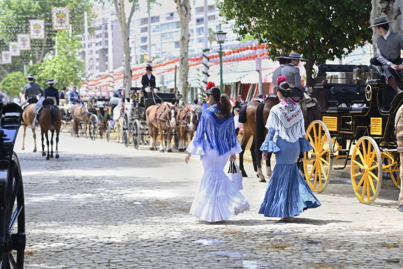 Ambiente este miércoles en la Feria de Sevilla