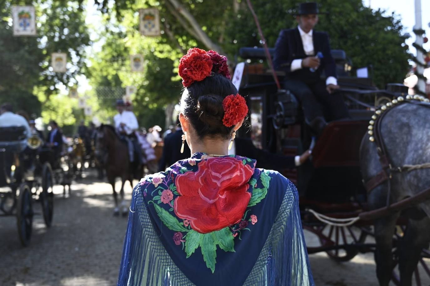 Ambiente este miércoles en la Feria de Sevilla