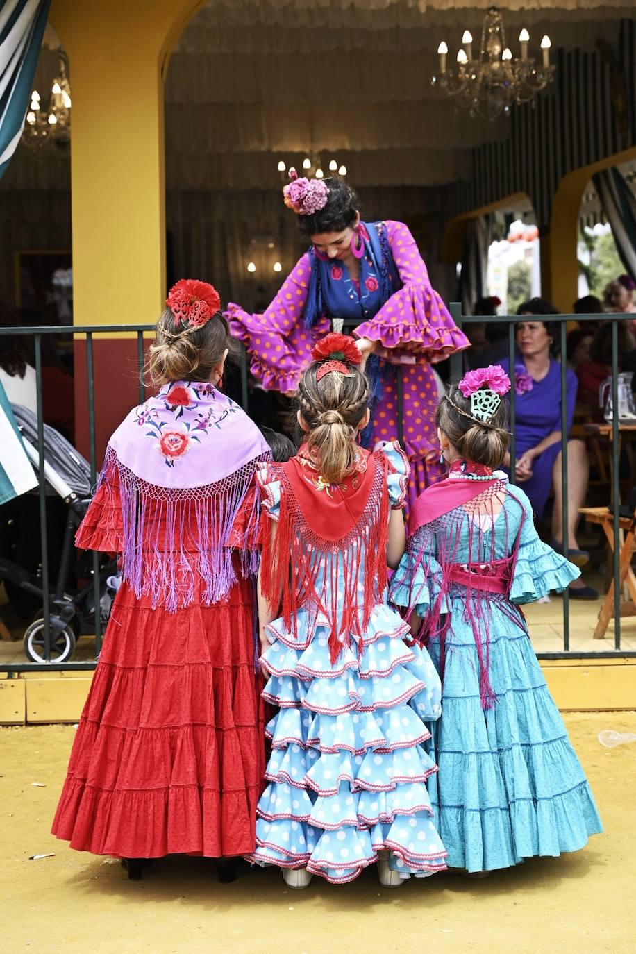 Ambiente este miércoles en la Feria de Sevilla