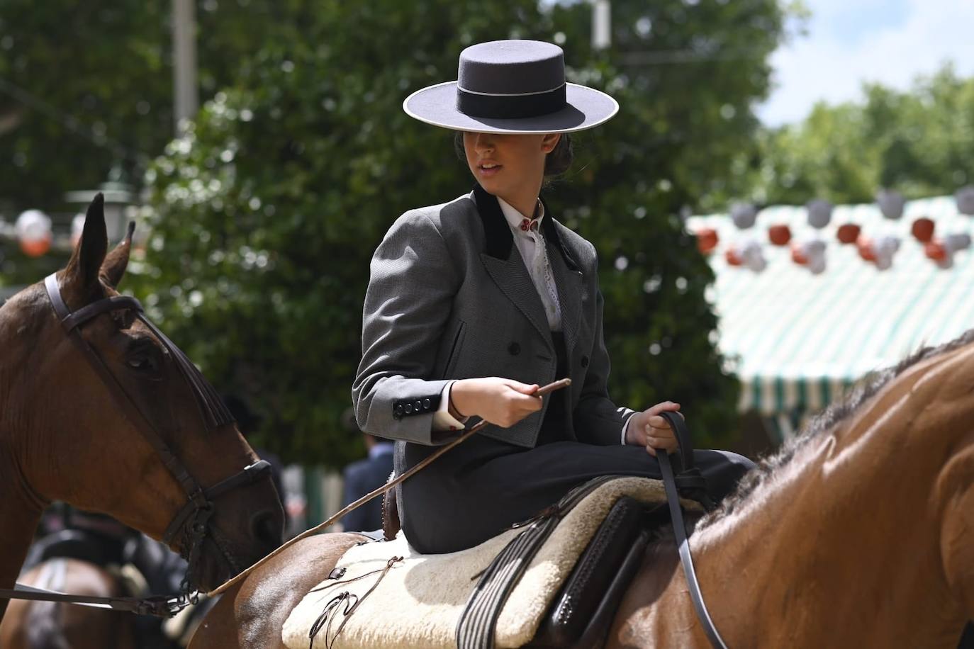 Ambiente este miércoles en la Feria de Sevilla