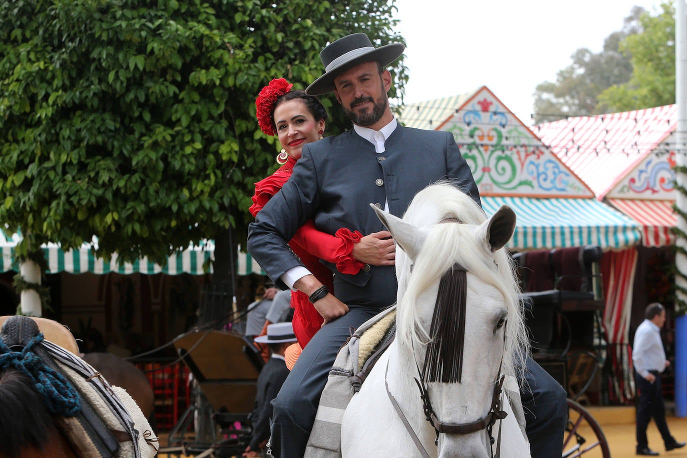 Ambiente este miércoles en la Feria de Sevilla