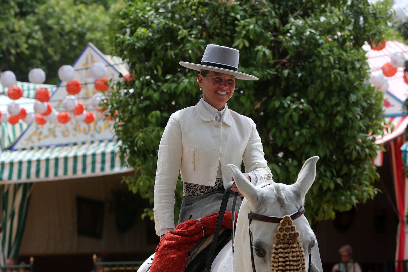 Ambiente este miércoles en la Feria de Sevilla