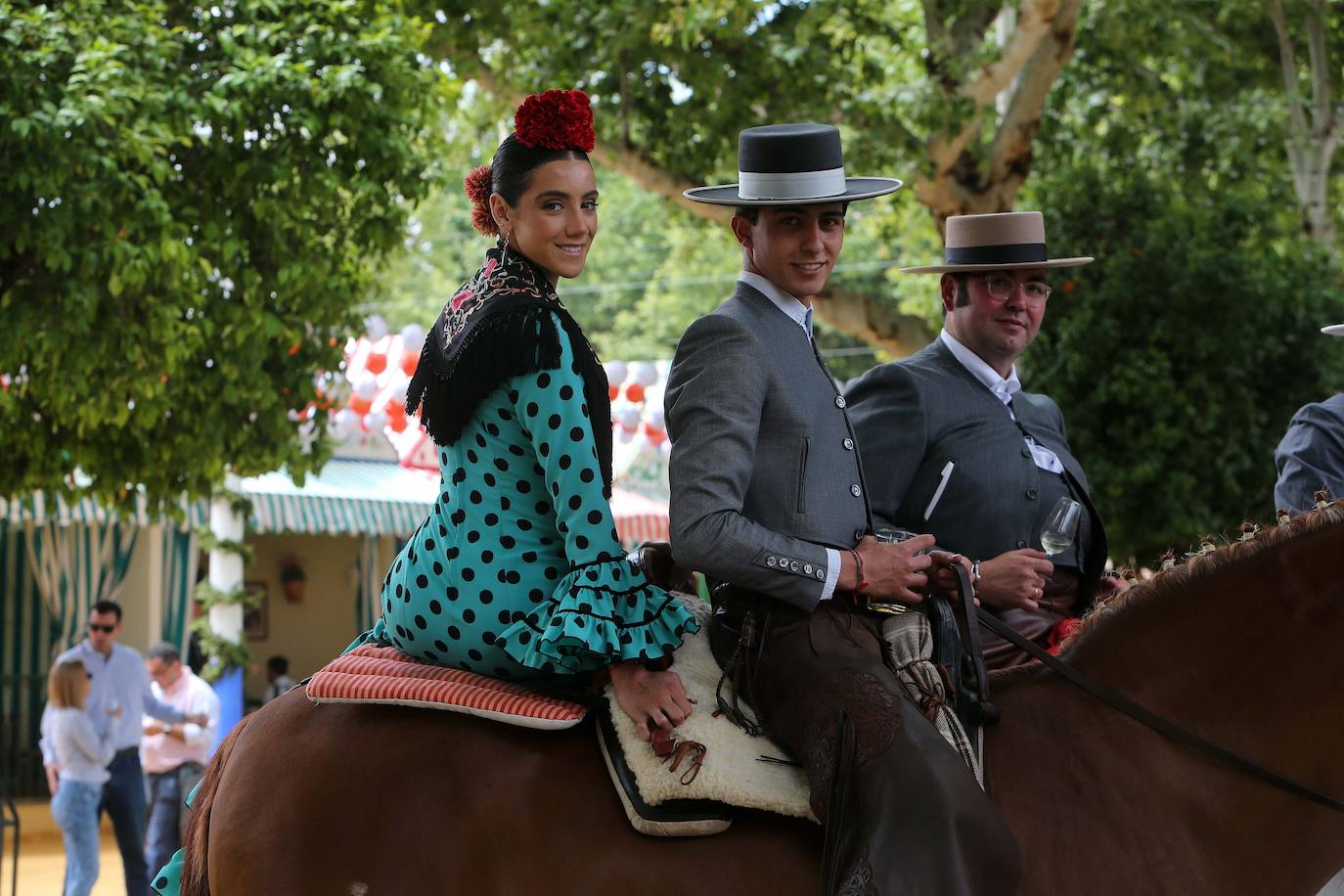 Ambiente este miércoles en la Feria de Sevilla