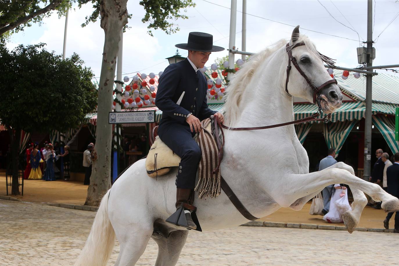 Ambiente este miércoles en la Feria de Sevilla