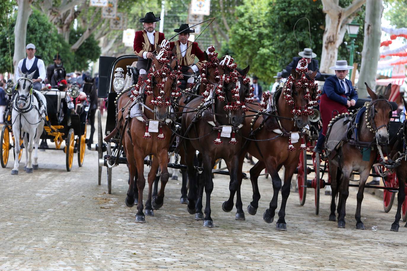 Ambiente este miércoles en la Feria de Sevilla