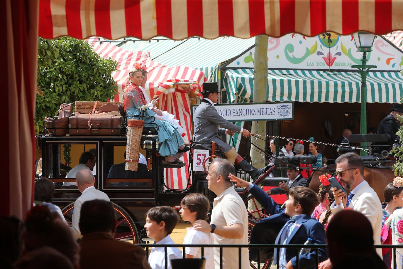 Ambiente este miércoles en la Feria de Sevilla
