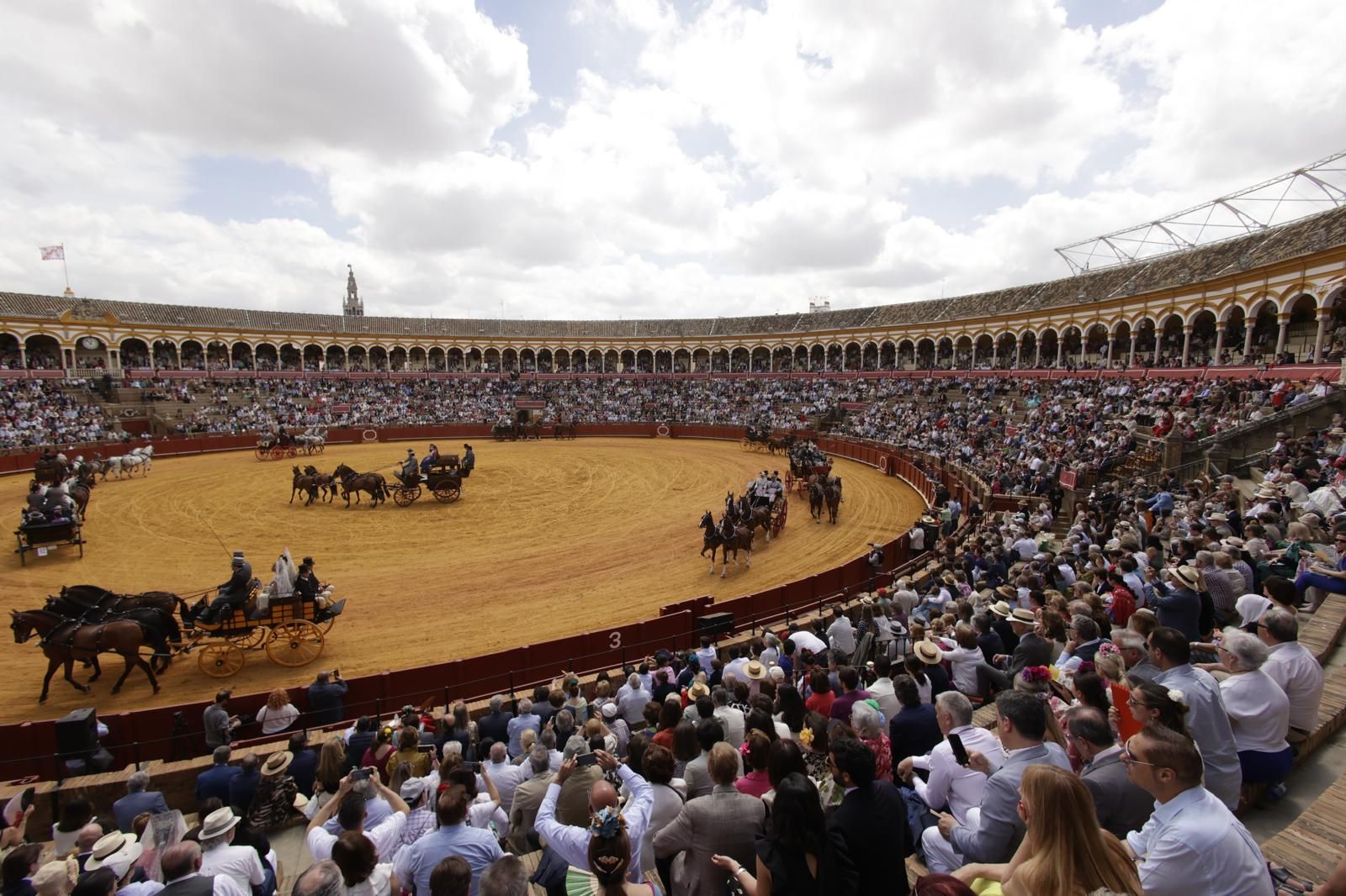 En imágenes, la Exhibición de Enganches en la Maestranza, un museo al aire libre