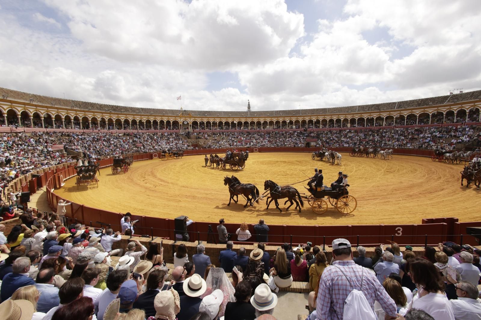 En imágenes, la Exhibición de Enganches en la Maestranza, un museo al aire libre