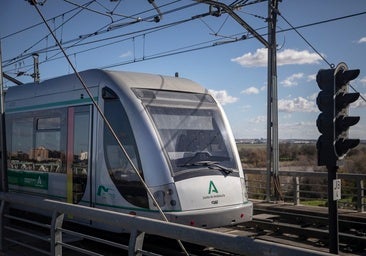 Uno de los trenes fabricados por CAF para el metro de Sevilla